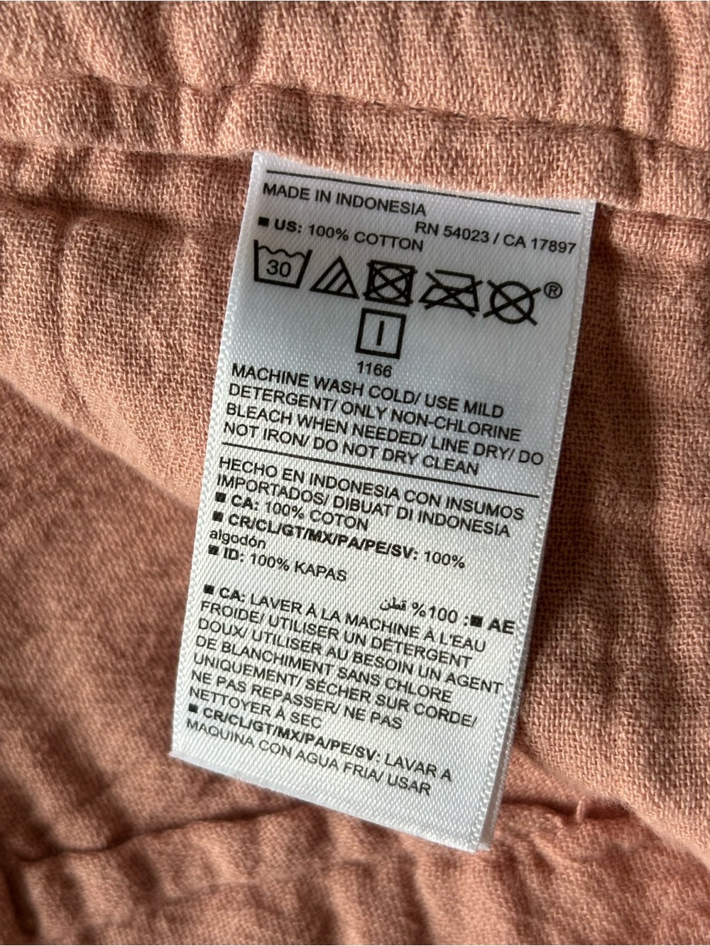 Old Navy Pale Pink Cotton Gauze Pants 10 - Picture 4 of 10